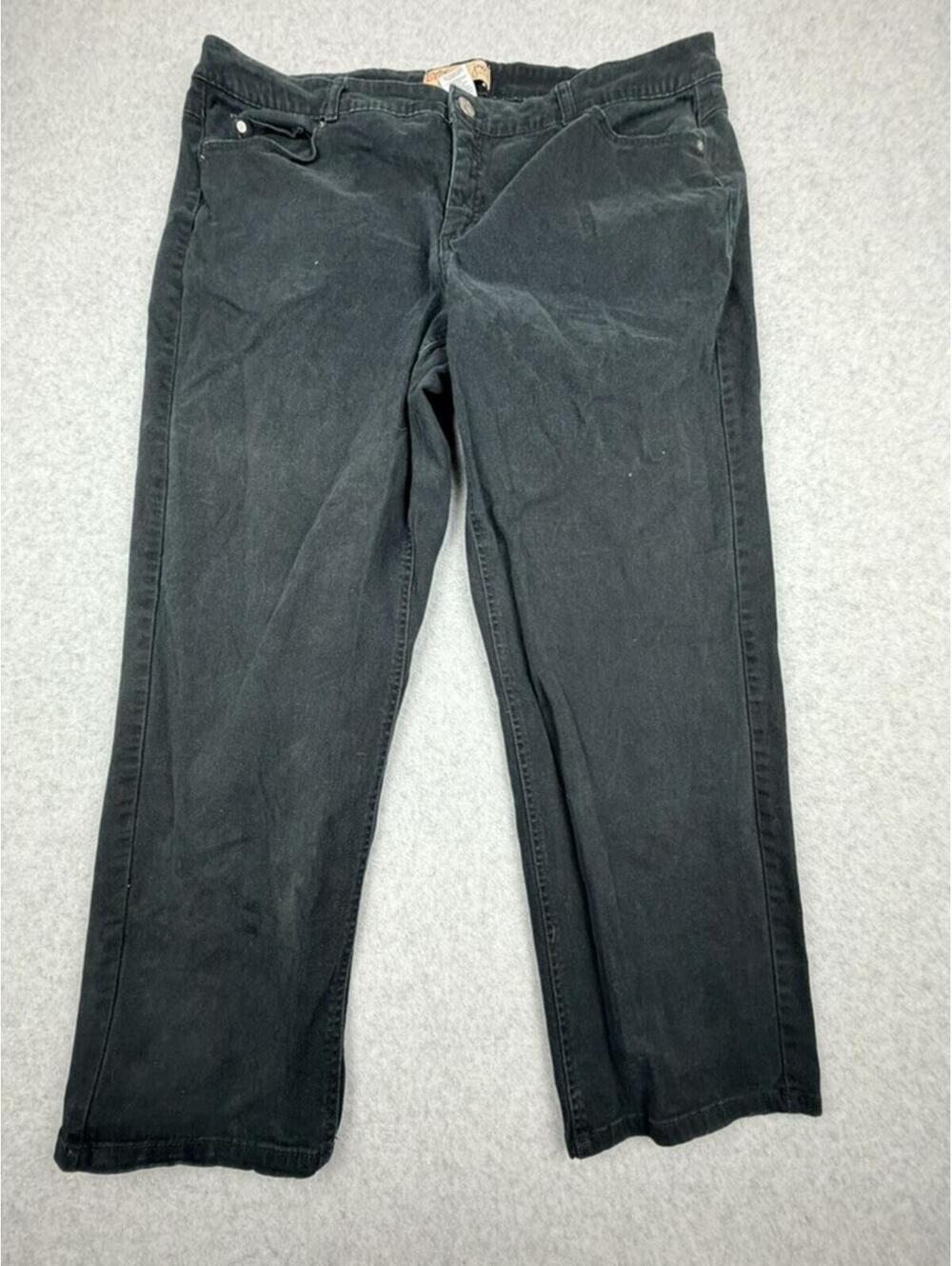 Just My Size Womens Plus Size Jeans 26W Black‎ Straight Leg Stretch Denim